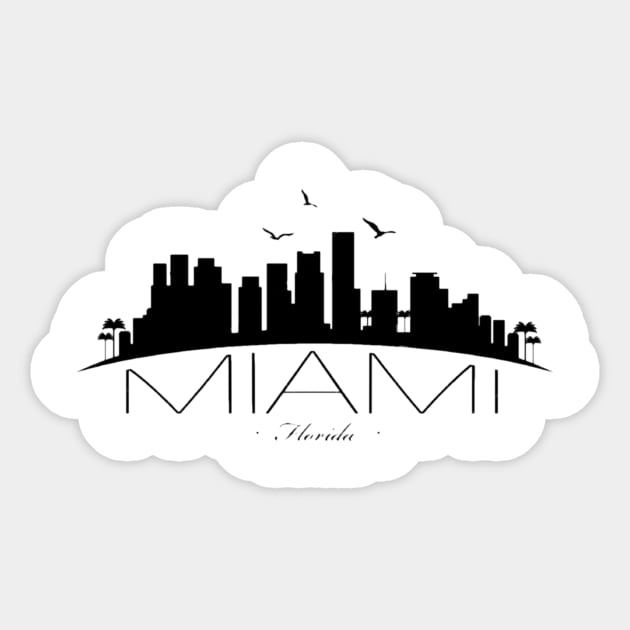 Miami Sticker by Grbouz